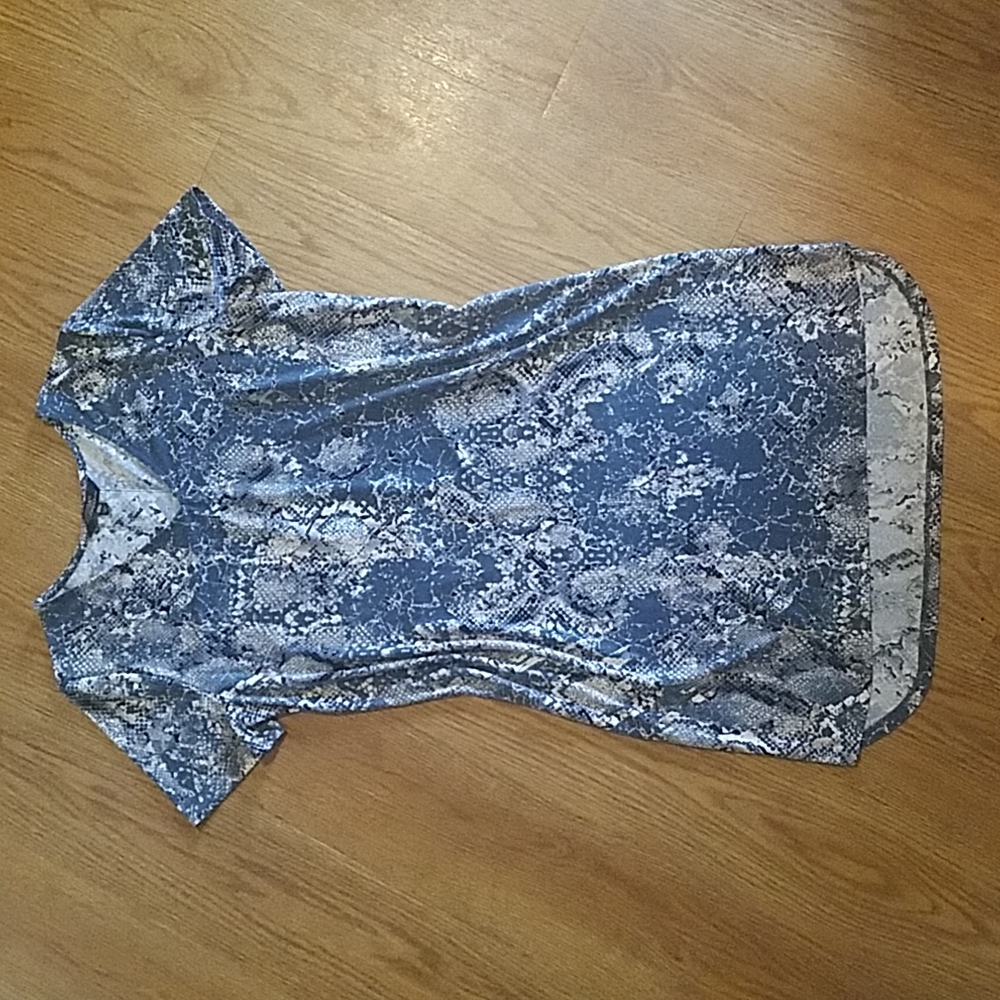 Christian Siriano snake print dress